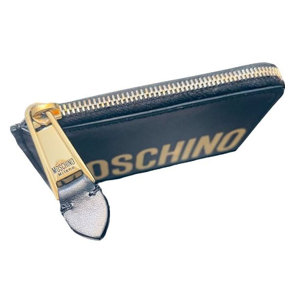 Moschino Logo Print half zip wallet - Picture 6 of 11